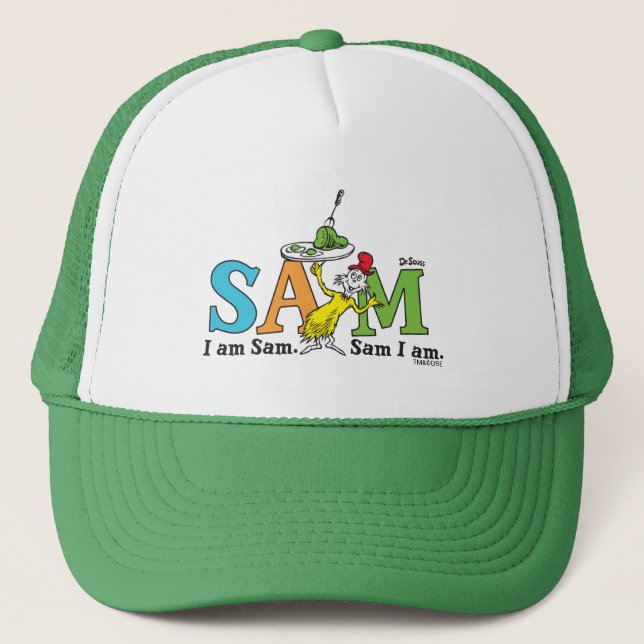 Dr. Seuss | I Am Sam. Sam I Am. Trucker Hat (Front)