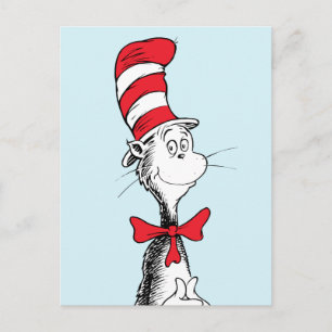 Dr. Seuss I Cat in the Hat Standing Tall Postcard