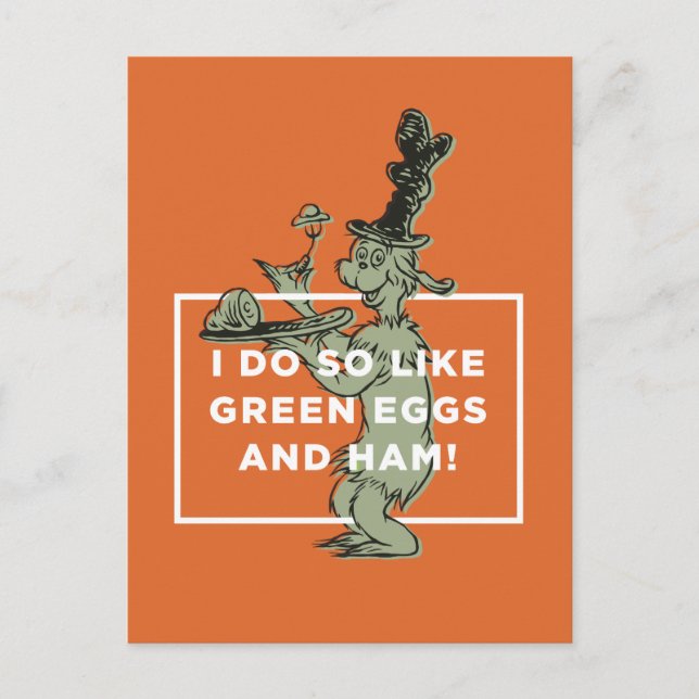 Dr. Seuss | I Do So Like Green Eggs and Ham Postcard (Front)