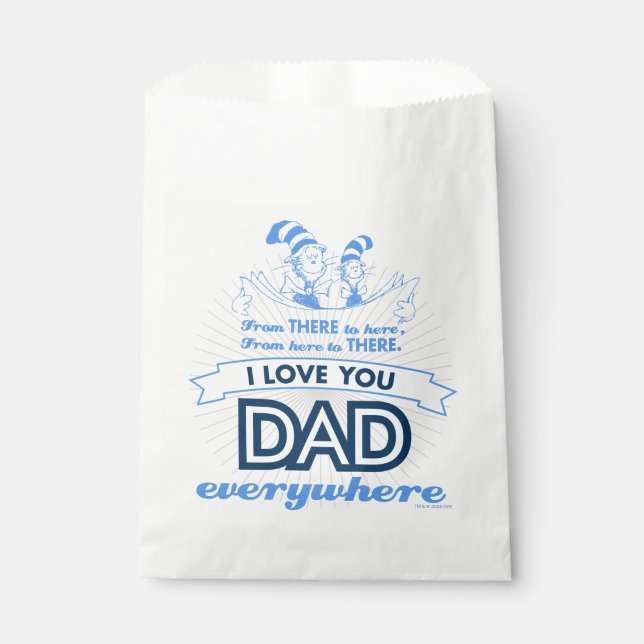 Dr. Seuss | I Love You Dad Everywhere Favour Bags (Front)