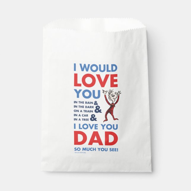 Dr. Seuss | I Love You Dad So Much You See Favour Bags (Front)