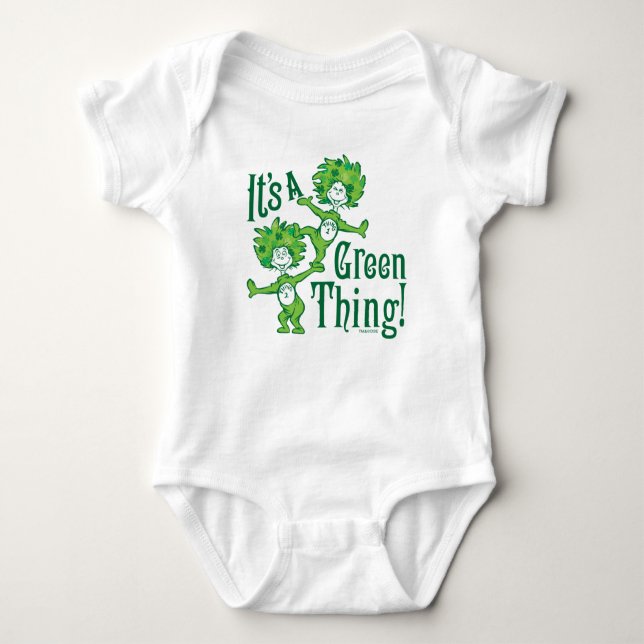 Dr. Seuss | It's a Green Thing! Baby Bodysuit (Front)