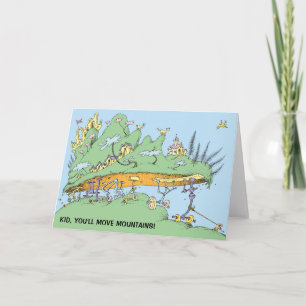 Dr. Seuss Kid, You'll Move Mountains! Card