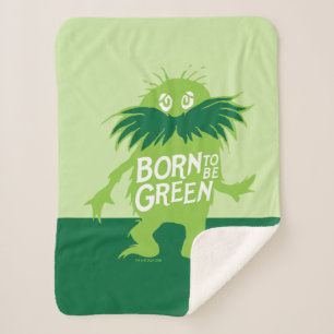 Dr. Seuss   Lorax - Born To Be Green Sherpa Blanket