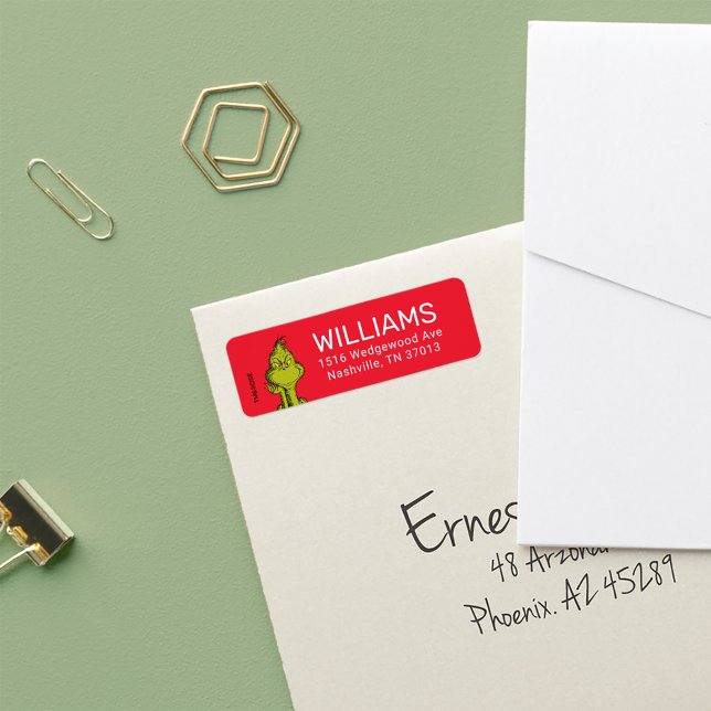 Dr. Seuss | Merry Grinchmas Grinch Holiday Lab (Label on envelope)