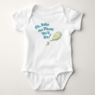 Dr. Seuss Oh, Baby, the Places You'll Go! Blue Baby Bodysuit