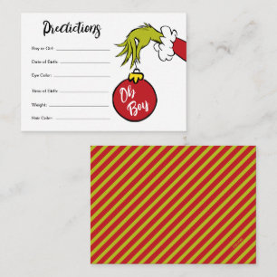 Dr. Seuss   Oh Boy Grinch Baby Predictions Enclosure Card