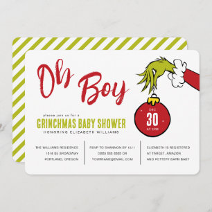 Dr. Seuss   Oh Boy Grinch Baby Shower