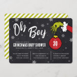 Dr. Seuss | Oh Boy Grinch Baby Shower<br><div class="desc">Invite all your family and friends to your Baby Shower with these festive Dr. Seuss chalkboard invites. Personalise by adding all your shower details.</div>