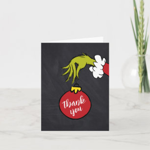 Dr. Seuss   Oh Boy Grinch Baby Shower Thank You Card
