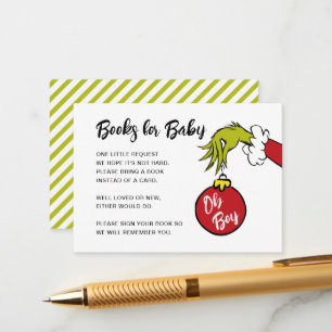 Dr. Seuss   Oh Boy Grinch Books for Baby Enclosure Card