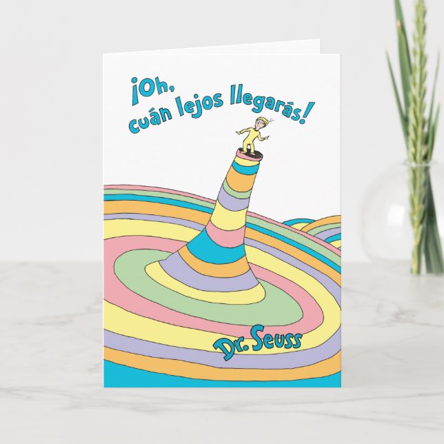 Dr. Seuss | ¡Oh, cuán lejos llegarás! Card (Front)