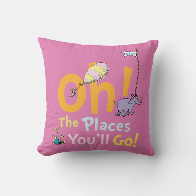 Dr. Seuss | Oh, The Places You'll Go! Cushion (Front)