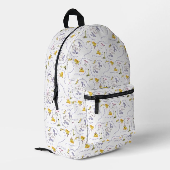 Dr. Seuss "Oh, the Places You'll Go!" Printed Backpack (Back Corner Left)