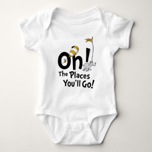 Dr. Seuss Oh, The Places You'll Go! Retro Baby Bodysuit