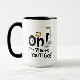 Dr. Seuss   Oh, The Places You'll Go! Retro Mug