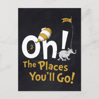 Dr. Seuss | Oh, The Places You'll Go! Retro Postcard