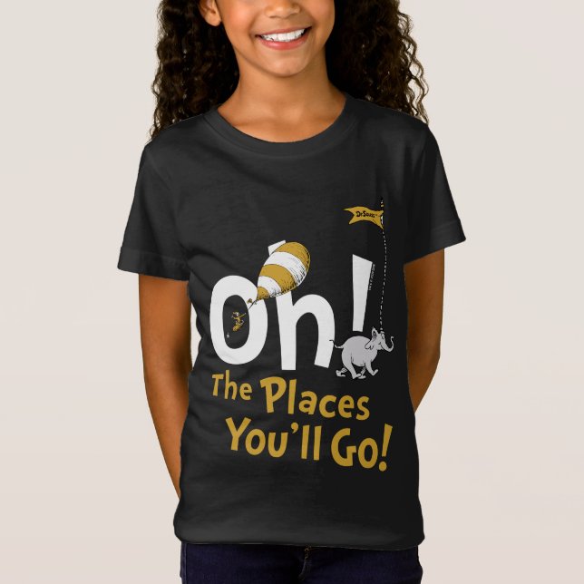 Dr. Seuss | Oh, The Places You'll Go! Retro T-Shirt (Front)