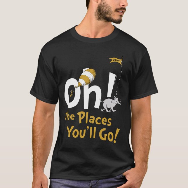 Dr. Seuss | Oh, The Places You'll Go! Retro T-Shirt (Front)