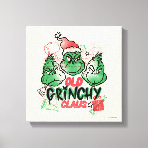 Dr. Seuss   Old Grinch Claus Canvas Print