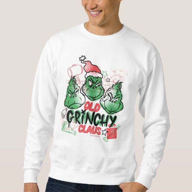 Dr. Seuss | Old Grinch Claus Sweatshirt (Front)
