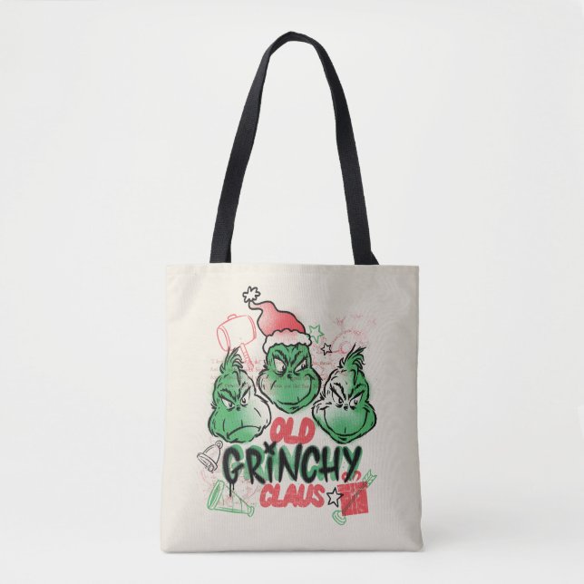 Dr. Seuss | Old Grinch Claus Tote Bag (Front)