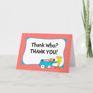 Dr. Seuss   One Fish - Girl Baby Shower Thank You Card