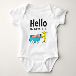 Dr. Seuss | One Fish | Hello I'm New Here Baby Bodysuit