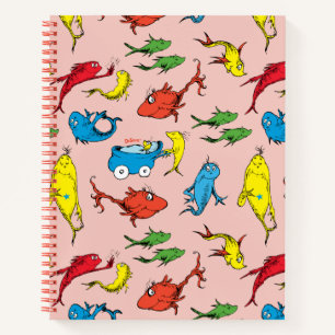 Dr. Seuss   One Fish Two Fish Pattern Notebook