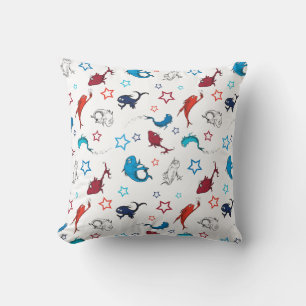 Dr. Seuss   One Fish Two Fish Star Pattern Cushion