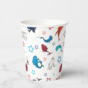 Dr. Seuss   One Fish Two Fish Star Pattern Paper Cups