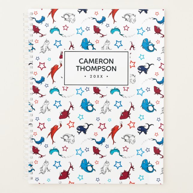 Dr. Seuss | One Fish Two Fish Star Pattern Planner (Front)