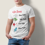 Dr. Seuss | One Fish Two Fish - Vintage T-Shirt<br><div class="desc">This "One Fish Two Fish" vintage t-shirt brings the whimsical charm of Dr. Seuss’s classic One Fish Two Fish Red Fish Blue Fish to life. Featuring playful illustrations and vibrant colours, this t-shirt is a fun way to celebrate one of the most beloved Dr. Seuss stories. The vintage design adds...</div>