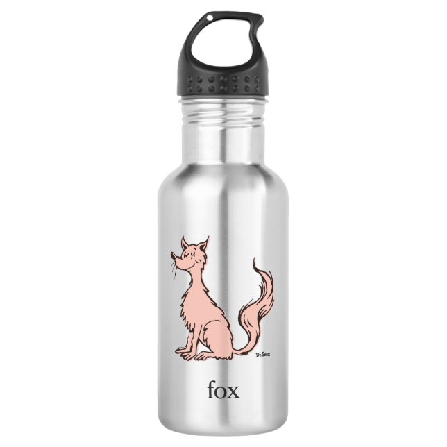 Dr. Seuss | Pink Fox 532 Ml Water Bottle (Front)