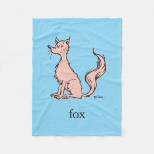 Dr. Seuss   Pink Fox Fleece Blanket