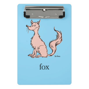 Dr. Seuss   Pink Fox Mini Clipboard