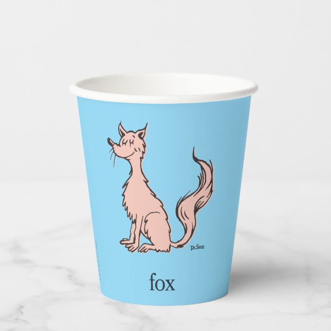 Dr. Seuss | Pink Fox Paper Cups (Front)