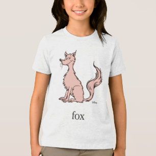 Dr. Seuss   Pink Fox Tri-Blend Shirt
