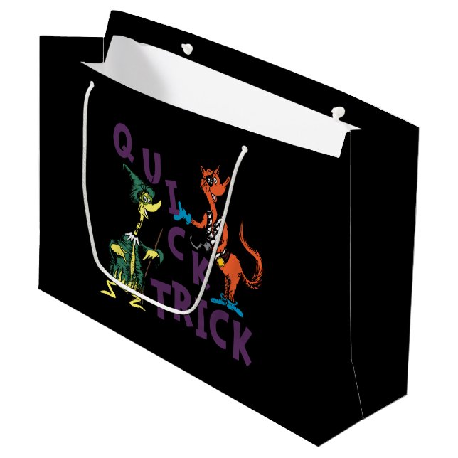 Dr. Seuss | Quick Trick Halloween Graphic Large Gift Bag (Front Angled)