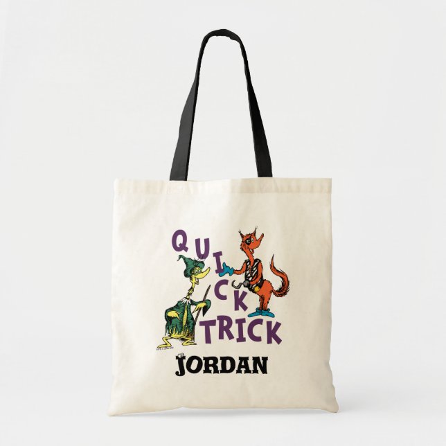 Dr. Seuss | Quick Trick Halloween Graphic Tote Bag (Front)