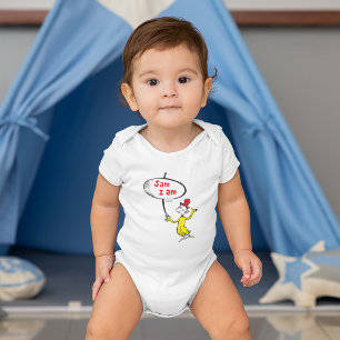 Dr. Seuss   Sam-I-Am Holding Sign Baby Bodysuit
