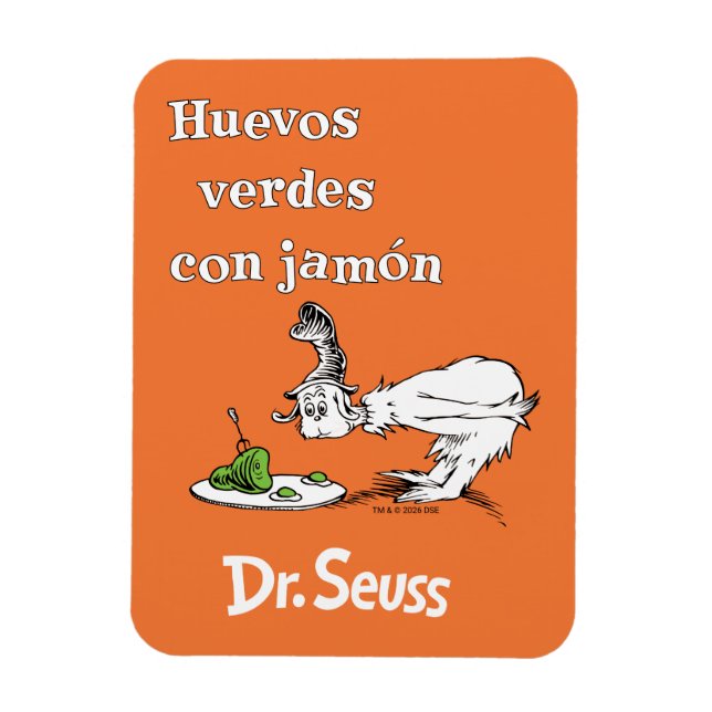 Dr. Seuss Spanish Green Eggs and Ham Magnet (Vertical)