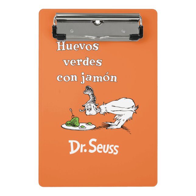 Dr. Seuss Spanish Green Eggs and Ham Mini Clipboard (Front)