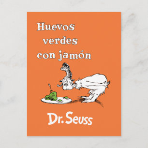 Dr. Seuss Spanish Green Eggs and Ham Postcard