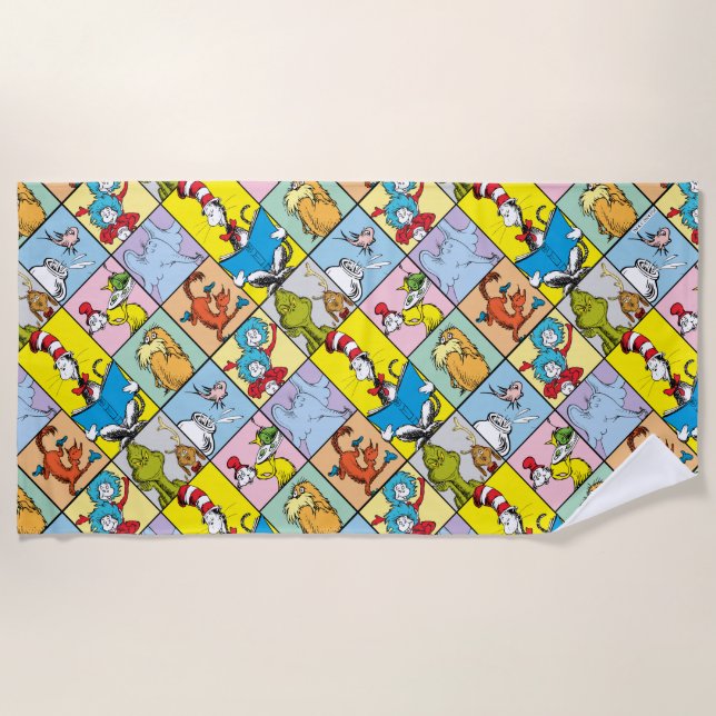 Dr. Seuss | Stories Graphic Beach Towel (Front)