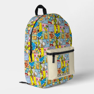Dr. Seuss   Stories Graphic Printed Backpack