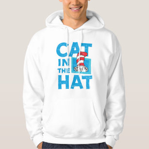 Dr. Seuss   The Cat in the Hat Logo - Vintage Hoodie