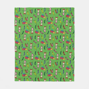 Dr Seuss   The Grinch   Cindy Lou Who Pattern Fleece Blanket