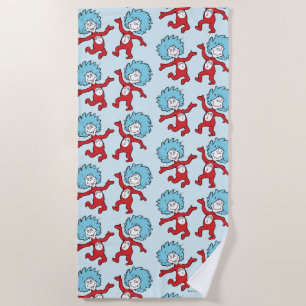 Dr. Seuss Thing 1 and Thing 2 Character Beach Towel