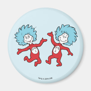 Dr. Seuss Thing 1 and Thing 2 Character Magnet